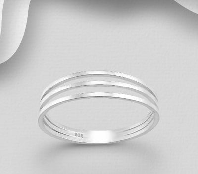 925 Sterling Silver Layered Ring
