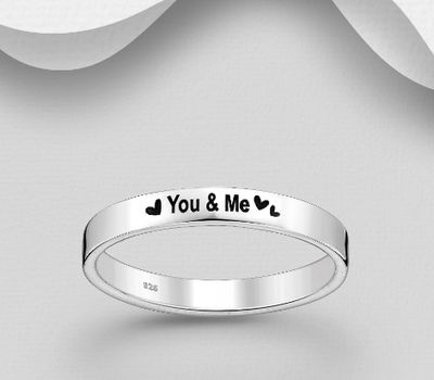 925 Sterling Silver Oxidized 