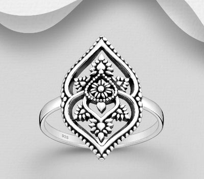 925 Sterling Silver Oxidized Ring