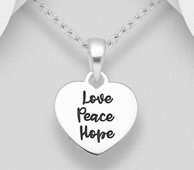 925 Sterling Silver Heart 