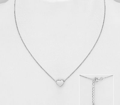 Malın səhifəsinə keç 925 Sterling Silver Heart Necklace