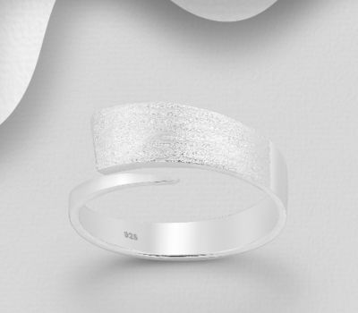 Malın səhifəsinə keç 925 Sterling Silver Adjustable Matt Ring