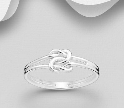Malın səhifəsinə keç 925 Sterling Silver Knot Ring