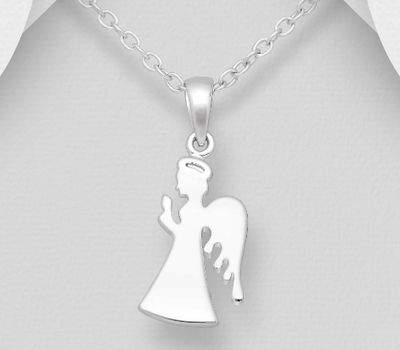 Malın səhifəsinə keç 925 Sterling Silver Angel Pendant