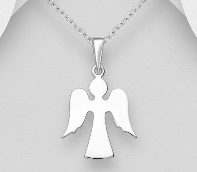 Malın səhifəsinə keç 925 Sterling Silver Angel Pendant