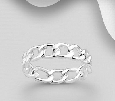 Malın səhifəsinə keç 925 Sterling Silver Links Ring