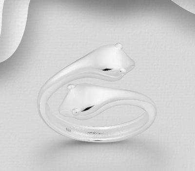 Malın səhifəsinə keç 925 Sterling Silver Adjustable Snake Ring