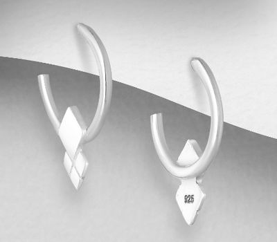 Malın səhifəsinə keç 925 Sterling Silver Small Open Hoop Earrings