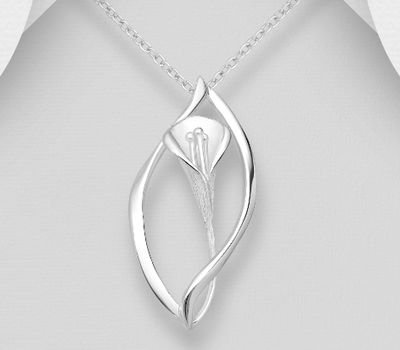 Malın səhifəsinə keç 925 Sterling Silver Flower Pendant