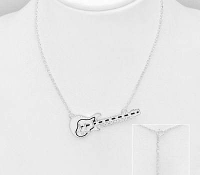 Malın səhifəsinə keç 925 Sterling Silver Guitar