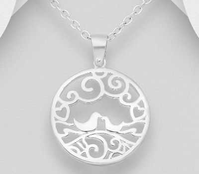 Malın səhifəsinə keç 925 Sterling Silver Bird Pendant