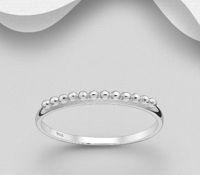 Malın səhifəsinə keç 925 Sterling Silver Ball Ring