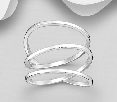 Malın səhifəsinə keç 925 Sterling Silver Layered Ring