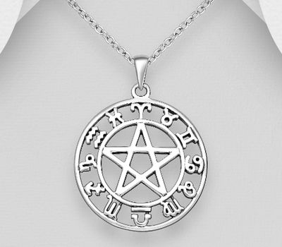 Malın səhifəsinə keç 925 Sterling Silver Oxidized Star Pendant