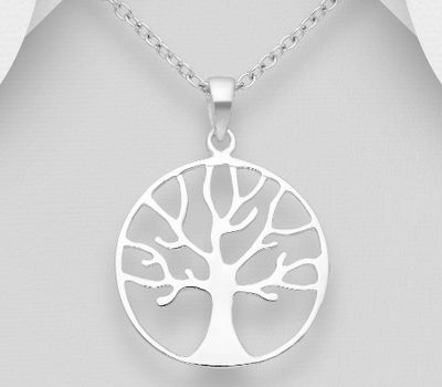 Malın səhifəsinə keç 925 Sterling Silver Tree Of Life Pendant