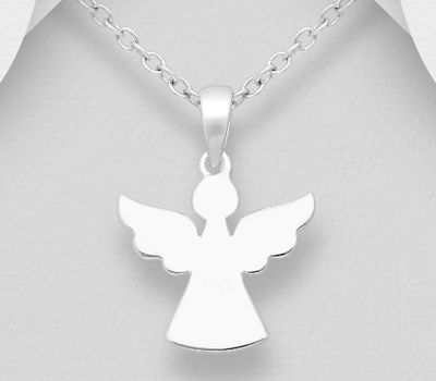 Malın səhifəsinə keç 925 Sterling Silver Angel Pendant