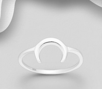Malın səhifəsinə keç 925 Sterling Silver Horn Ring