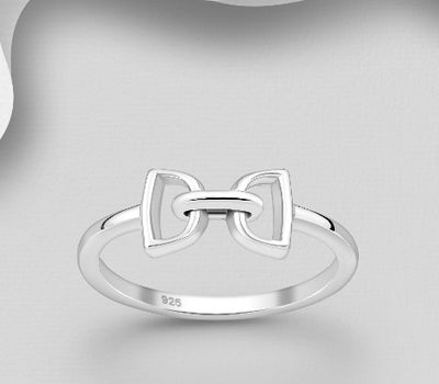Malın səhifəsinə keç 925 Sterling Silver Horse Snaffle Ring