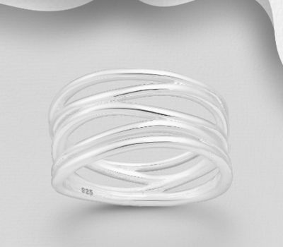 Malın səhifəsinə keç 925 Sterling Silver Layered Ring