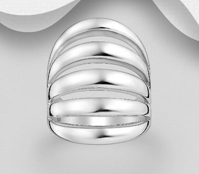 Malın səhifəsinə keç 925 Sterling Silver Layered Ring