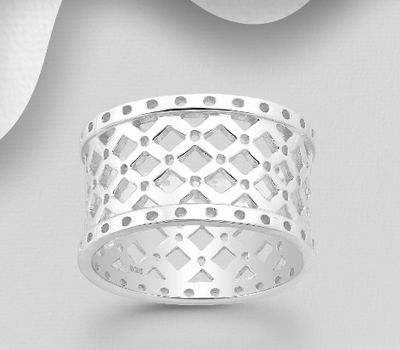 Malın səhifəsinə keç 925 Sterling Silver Patterned Ring