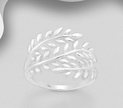 Malın səhifəsinə keç 925 Sterling Silver Adjustable Leaf Ring