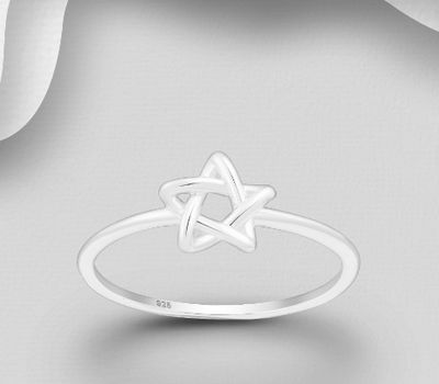Malın səhifəsinə keç 925 Sterling Silver Star Ring