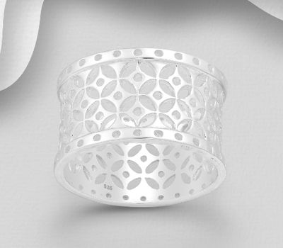 Malın səhifəsinə keç 925 Sterling Silver Pattern Ring