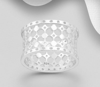 Malın səhifəsinə keç 925 Sterling Silver Pattern Ring
