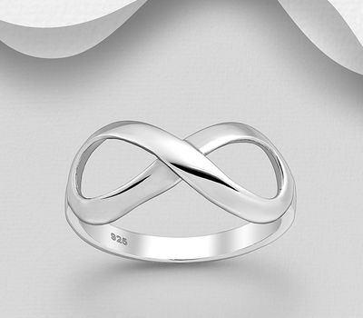 Malın səhifəsinə keç 925 Sterling Silver Infinity Ring
