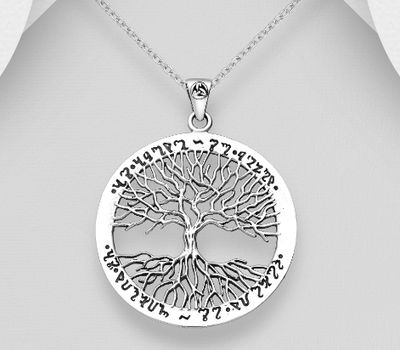 Malın səhifəsinə keç 925 Sterling Silver Tree Of Life Pendant