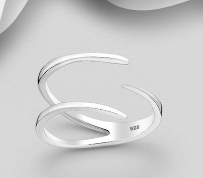Malın səhifəsinə keç 925 Sterling Silver Adjustable Ring