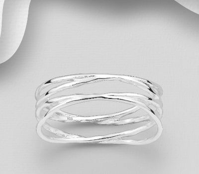 Malın səhifəsinə keç 925 Sterling Silver Layered Ring