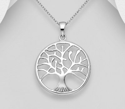 Malın səhifəsinə keç 925 Sterling Silver Tree of Life Pendant