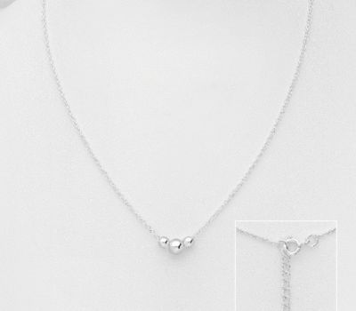 Malın səhifəsinə keç 925 Sterling Silver Ball Necklace