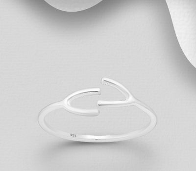 Malın səhifəsinə keç 925 Sterling Silver Adjustable Wishbone Ring