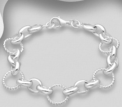 Malın səhifəsinə keç 925 Sterling Silver Links Bracelet