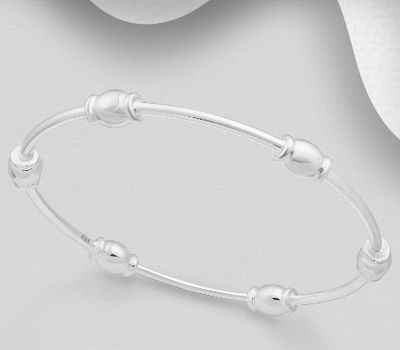 Malın səhifəsinə keç 925 Sterling Silver Bangle