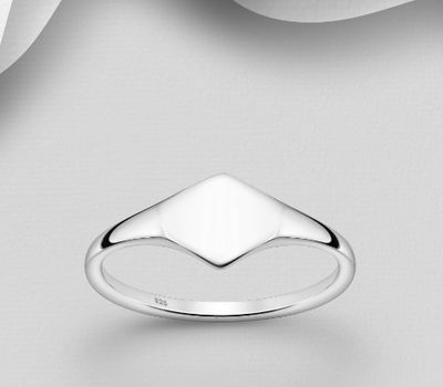 Malın səhifəsinə keç 925 Sterling Silver Engravable Ring