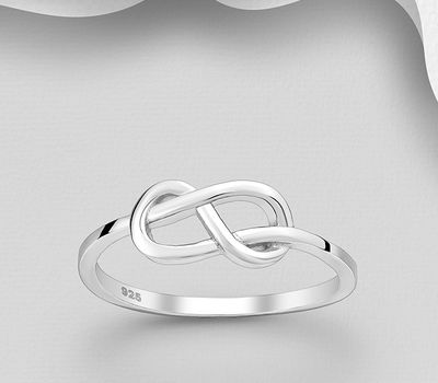 Malın səhifəsinə keç 925 Sterling Silver Infinity Ring