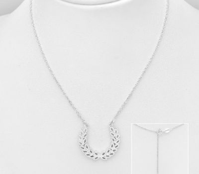 925 Sterling Silver Leaf Necklace