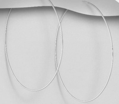 Malın səhifəsinə keç 925 Sterling Silver Hoop Earrings