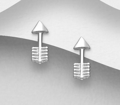 Malın səhifəsinə keç 925 Sterling Silver Arrow Earrings