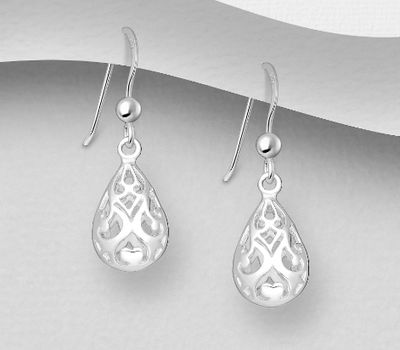 Malın səhifəsinə keç 925 Sterling Silver Hook Earrings