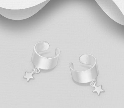 925 Sterling Silver Star Ear Cuffs