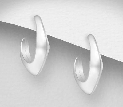 925 Sterling Silver Push-Back Earrings