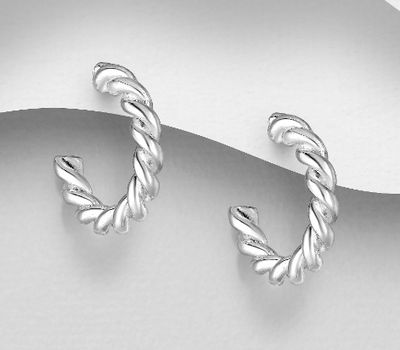 925 Sterling Silver Push-back Earrings