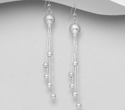 925 Sterling Silver Ball Hook Earrings