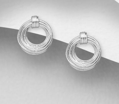 925 Sterling Silver Push-Back Wire Earrings