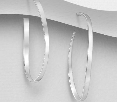 925 Sterling Silver Push-Back Earrings